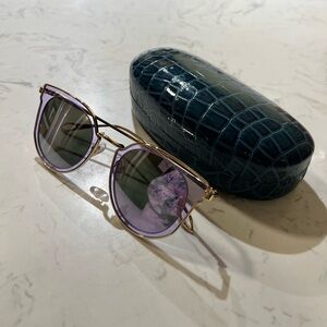 Stylish Gold and Purple Sunglasses